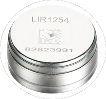 Batería de tipo botón recargable TWS de 3,6 V